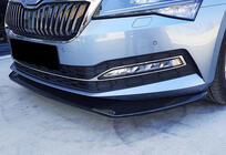 Skoda Superb 2015–2024 Främre läppspoiler till stötfångare DPT V-3 (2015-2020, blanksvart) foto 3