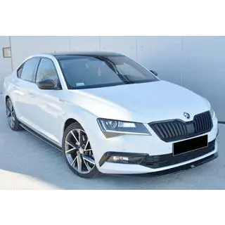 Främre läppspoiler till stötfångare DPT V-4 (2015-2020, blank svart) Skoda Superb 2015–2024 foto 1