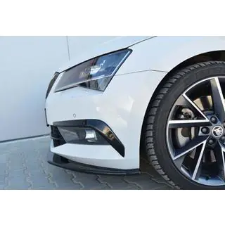 Främre läppspoiler till stötfångare DPT V-4 (2015-2020, blank svart) Skoda Superb 2015–2024 foto 3