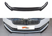 Skoda Superb 2015–2024 Främre läppspoiler DPT V-4 (2021-, blank svart) foto 1