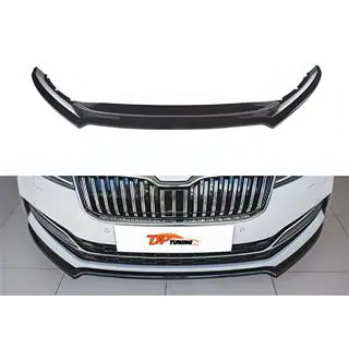 Främre läppspoiler DPT V-4 (2021-, blank svart) Skoda Superb 2015–2024 foto 1