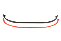 Universell frontläppspoiler DPT Red (ABS, svart högglans) foto 5