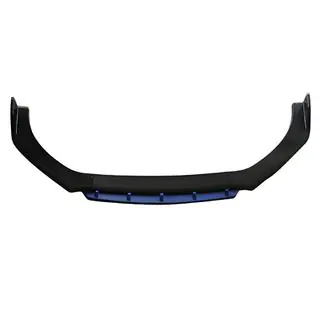 Universell främre lipspoiler DPT Blue V-2 (ABS, svart högblank)