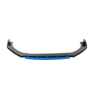 Universell främre lipspoiler DPT Blue V-2 (ABS, svart högblank) foto 2