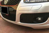 Volkswagen Golf 5 2003–2009 Främre läppspoiler DPT V-1 (för GTI, blanksvart) foto 2