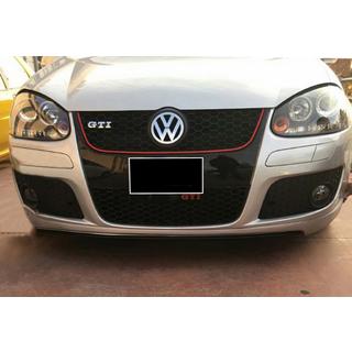 DPT V-2 frontlip (för GTI, svart högglans) Volkswagen Golf 5 2003–2009 foto 1