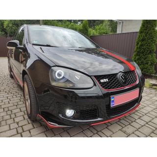 DPT V-2 frontlip (för GTI, svart högglans) Volkswagen Golf 5 2003–2009 foto 4