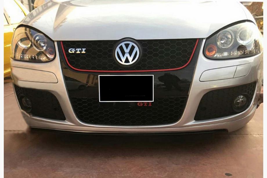 Volkswagen Golf 5 2003–2009 DPT V-2 frontlip (för GTI, svart högglans) Image