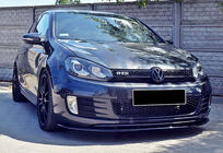 Volkswagen Golf 6 2008–2014 DPT V-2 frontlip (för GTI, svart högglans) foto 2
