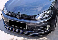 Volkswagen Golf 6 2008–2014 DPT V-2 frontlip (för GTI, svart högglans) foto 1