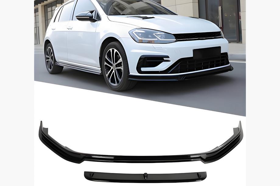 Volkswagen Golf 7/E-Golf 2012–2020 DPT V-5 frontläpp (för R / R-Line HB, 2017-2019, blanksvart) Image