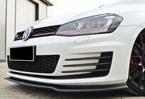 Volkswagen Golf 7/E-Golf 2012–2020 Främre läppspoiler DPT V-2 (för GTI, 2012-2017, högglans svart) foto 1