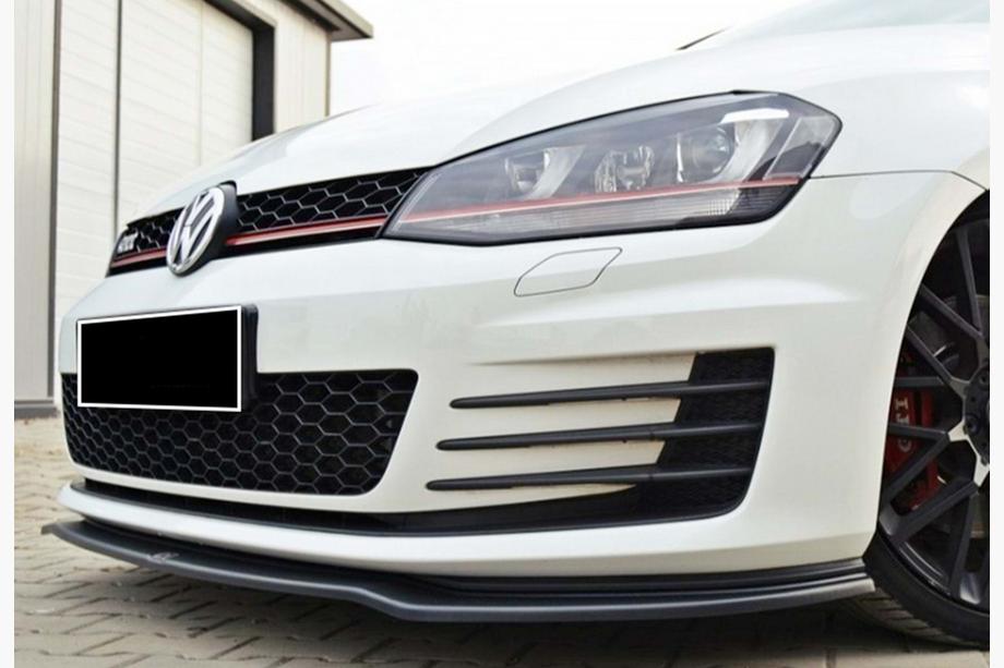 Volkswagen Golf 7/E-Golf 2012–2020 Främre läppspoiler DPT V-2 (för GTI, 2012-2017, högglans svart) Image