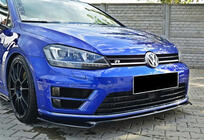 Volkswagen Golf 7/E-Golf 2012–2020 DPT V-2 frontläpp / läppspoiler (för R / R-Line HB, 2012-2017, blanksvart) foto 2