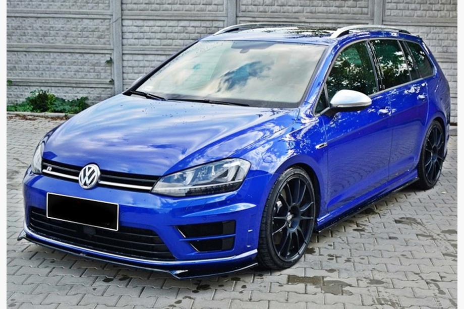 Volkswagen Golf 7/E-Golf 2012–2020 DPT V-2 frontläpp / läppspoiler (för R / R-Line HB, 2012-2017, blanksvart) Image