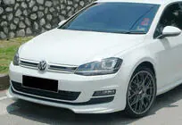 Volkswagen Golf 7/E-Golf 2012–2020 Främre läppspoiler DPT V-5 (för originalstötfångare, 2012-2017, blanksvart) foto 1