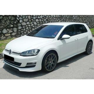 Främre läppspoiler DPT V-5 (för originalstötfångare, 2012-2017, blanksvart) Volkswagen Golf 7/E-Golf 2012–2020 foto 2