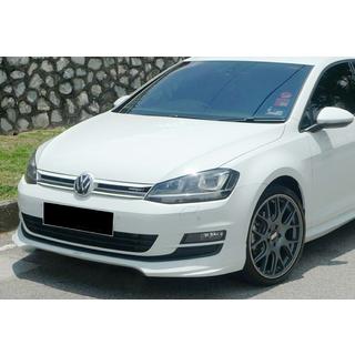 Främre läppspoiler DPT V-5 (för originalstötfångare, 2012-2017, blanksvart) Volkswagen Golf 7/E-Golf 2012–2020 foto 1