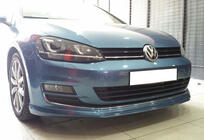Volkswagen Golf 7/E-Golf 2012–2020 Frontlip DPT V-2 (för originalstötfångare, 2012-2017, blanksvart) foto 1