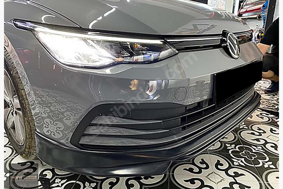 Volkswagen Golf 8 2019– Frontlip spoiler DPT V-1 (svart högblank) Image