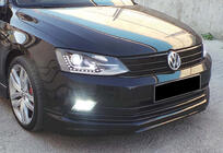 Volkswagen Jetta 2011–2018 Frontläpp till stötfångare DPT V-1 (2014-2018, för lackering) foto 6