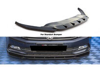 Volkswagen Passat B8 2015–2023 Främre läppspoiler DPT V-1 (2015-2019 EU, svart högglans) foto 1