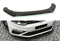 Volkswagen Polo 2010–2017 DPT främre läppspoiler (för GTI, 2014-2017, blanksvart) foto 1