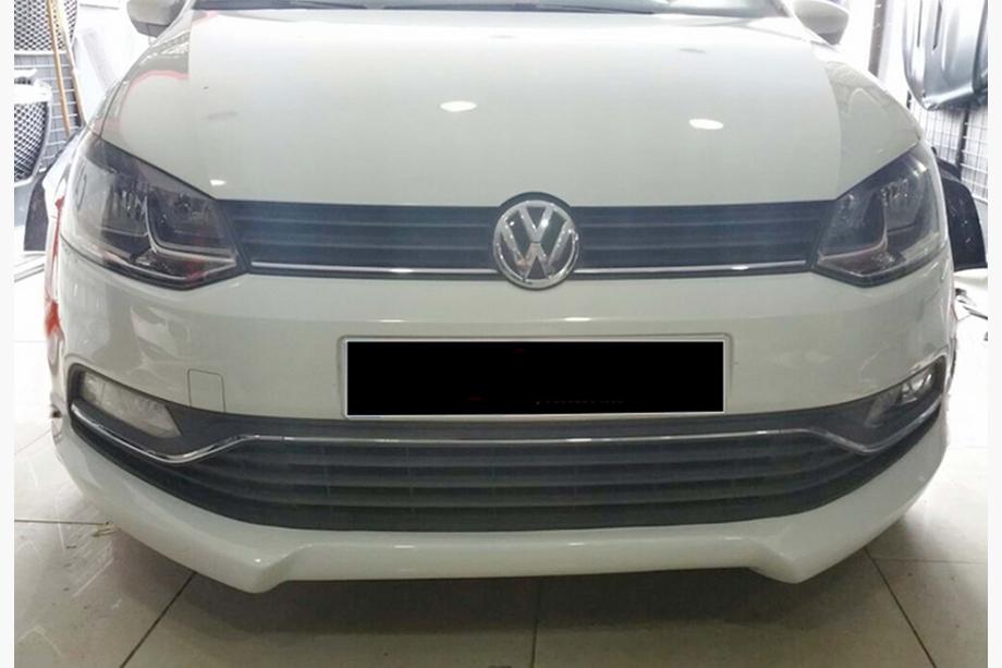 Volkswagen Polo 2010–2017 Främre läppspoiler DPT (2014-2017, blanksvart) Image
