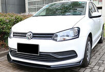 Volkswagen Polo 2010–2017 Främre lipspoiler DPT V-2 (glanssvart) foto 2
