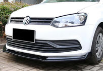 Volkswagen Polo 2010–2017 Främre lipspoiler DPT V-2 (glanssvart) foto 4
