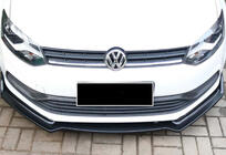 Volkswagen Polo 2010–2017 Främre lipspoiler DPT V-2 (glanssvart) foto 5