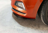 Volkswagen Polo 2017– Främre lipspoiler DPT V-2 (glanssvart) foto 3