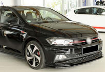 Volkswagen Polo 2017– Främre läppspoiler DPT V-1 (för GTI, blanksvart) foto 2