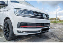 Volkswagen T6 2015–2024 DPT främre stötfångarläpp (svart högglans) foto 1