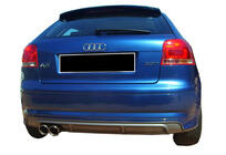 Audi A3 2003–2012 Bakre diffuser DPT (2005-2008, Coupe, blank svart) foto 2