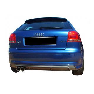 Bakre diffuser DPT (2005-2008, Coupe, blank svart) Audi A3 2003–2012 foto 2