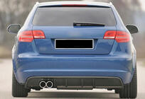 Audi A3 2003–2012 Bakre diffuser DPT (2008-2010, blanksvart) foto 3