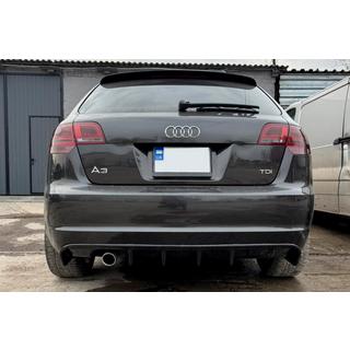 Bakre diffuser DPT (2008-2010, blanksvart) Audi A3 2003–2012 foto 1