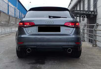 Audi A3 2012–2020 Bakre diffuser DPT (HB, 2017-2020, blank svart) foto 5