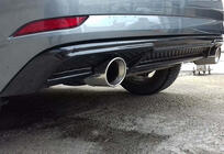 Audi A3 2012–2020 Bakre diffuser DPT (HB, 2017-2020, blank svart) foto 1