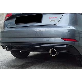 Bakre diffuser DPT (HB, 2017-2020, blank svart) Audi A3 2012–2020 foto 4