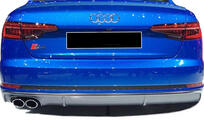 Audi A4 B9 2015–2024 Bakre diffuser DPT (2015-2019, svart högglans) foto 2