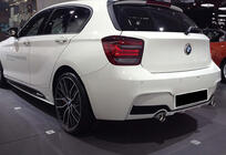 BMW 1-serien F20/F21 2011–2019 Bakre diffusor DPT (svart högglans) foto 2