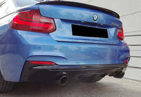 BMW 2-serien F22/F23 2014–2021 Bakre diffusor DPT (svart högglans) foto 5
