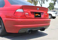 BMW 3-serie E46 1998–2006 Bakre diffuser DPT (2001-2006, blanksvart) foto 1