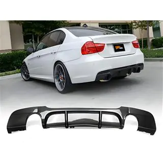Bakre diffuser DPT V-4 (för E90 M-Sport, blanksvart) foto 1