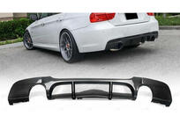 BMW 3-serie E90/E91 2005–2011 Bakre diffuser DPT V-6 (för E90 M-Sport, blanksvart) foto 2
