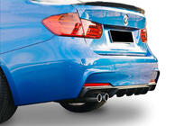 BMW 3-serien F30/F31 2012–2019 Bakre diffuser DPT V-5 (för M-Performance, blanksvart) foto 2