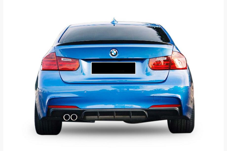 BMW 3-serien F30/F31 2012–2019 Bakre diffuser DPT V-5 (för M-Performance, blanksvart) Image