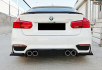 BMW 3-serien F30/F31 2012–2019 Bakre diffuser DPT V-6 (för M3, blanksvart) foto 1